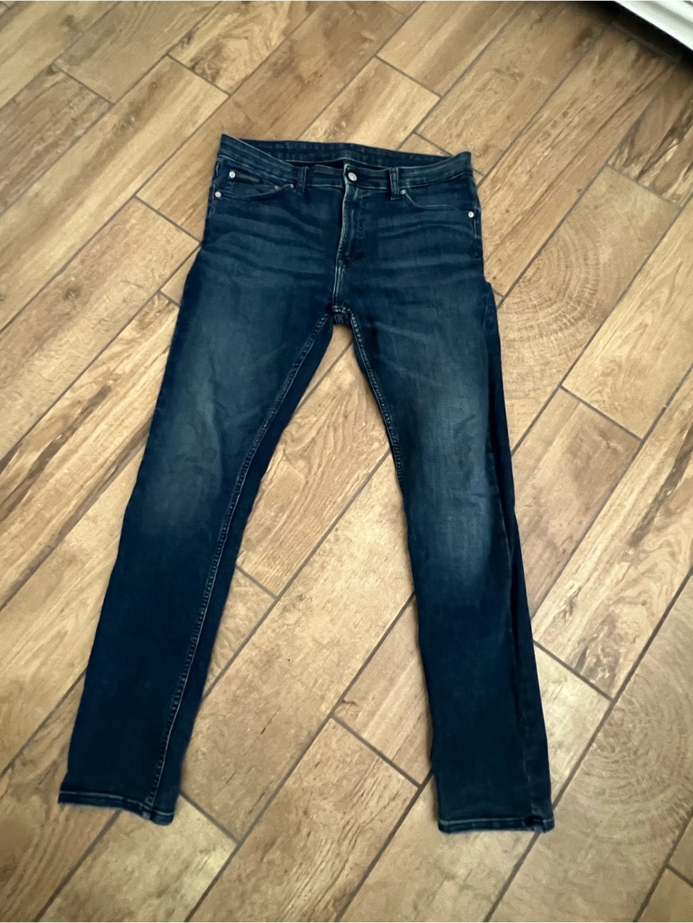 Calvin Klein Men's Dark Blue Slim Fit Jeans W34 x L32